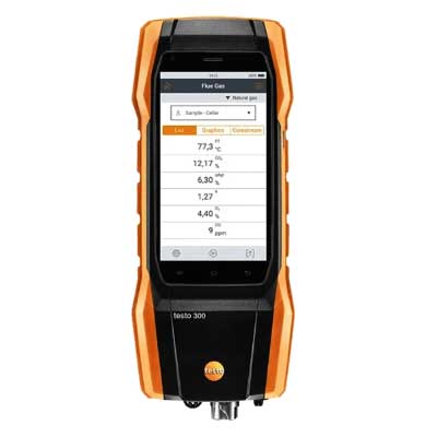 Testo 300 kit 1 Flue gas analyzer