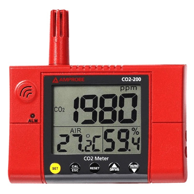 Amprobe CO2 200 Wall-Mounted CO2 Meter