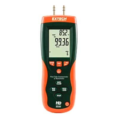 Extech HD350 Pitot Tube Anemometer Plus Differential Manometer