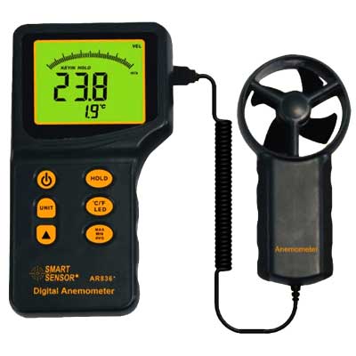 Smart Sensor AR836 Plus Digital Anemometer
